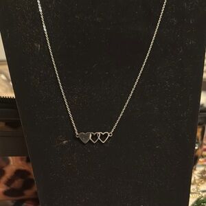 Silver Heart Necklace for Kids